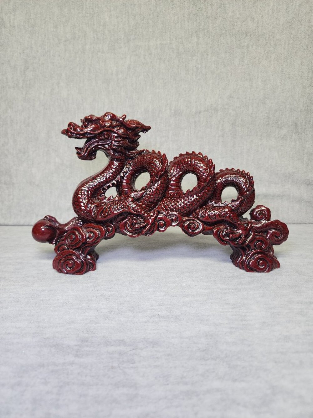 Feng Shui Red Dragon Figurine